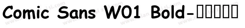 Comic Sans W01 Bold字体转换
